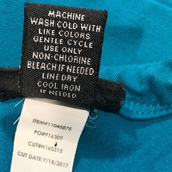 Torrid Peplum Top Stretch Sleeveless Round Neck & Mesh V-Neck Sz 0 Teal 210E - Picture 6 of 6